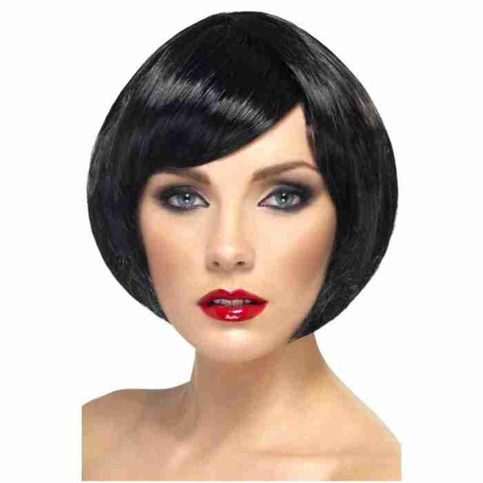 1920er Perücke Bob Schwarz - Babe Wig Vintage Stil