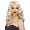 Blonde Perücke glamourös lange wellige Haare Karneval Damen