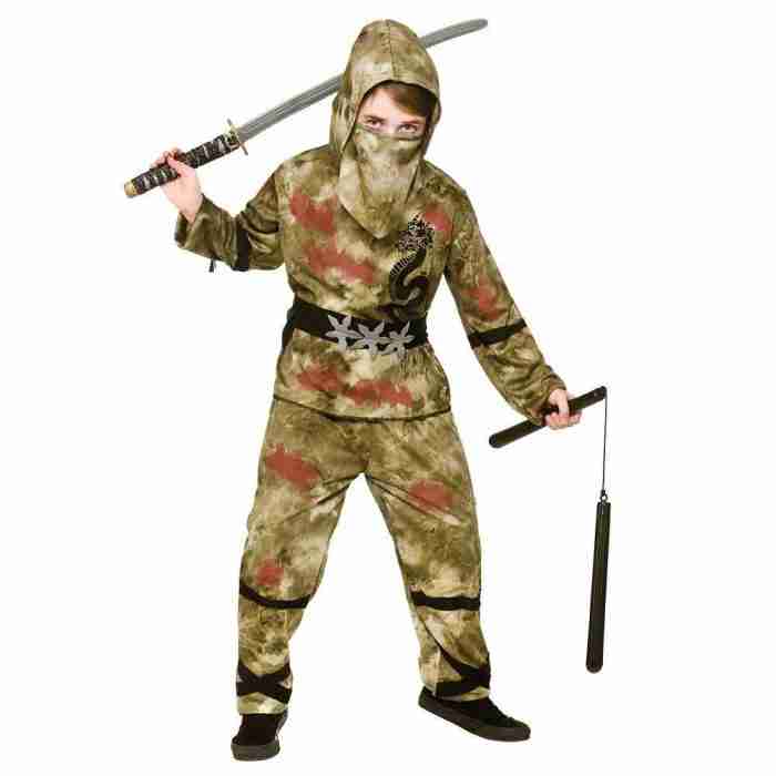 Zombie Ninja Kostüm Kinder Halloween Verkleidung - carnivalstore.de