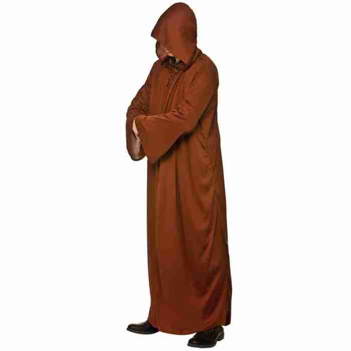 Kapuzengewand Herren in Braun - Mystisches Halloween Kostüm