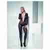 Spitzen Body Stocking schwarz tiefer Ausschnitt ouvert Damen
