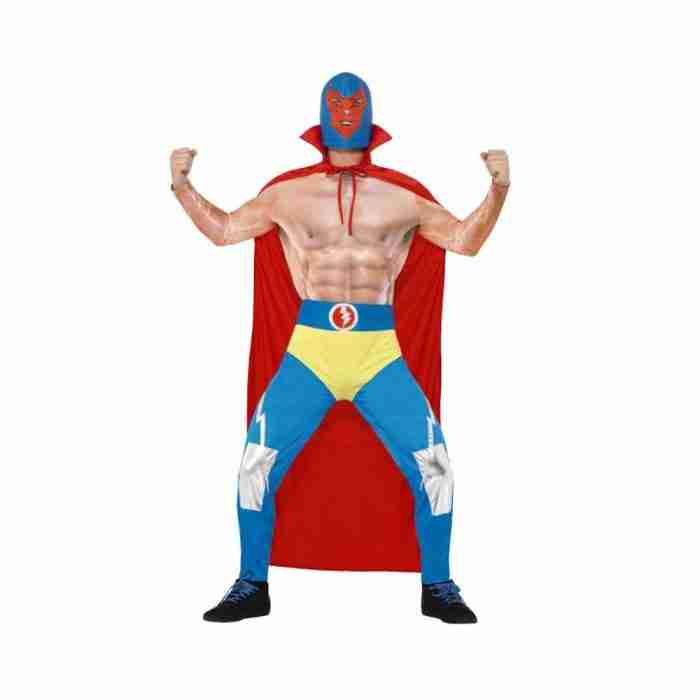 Mexikanisches Wrestler Kostüm - Luchador Verkleidung mit Maske - carnivalstore.de