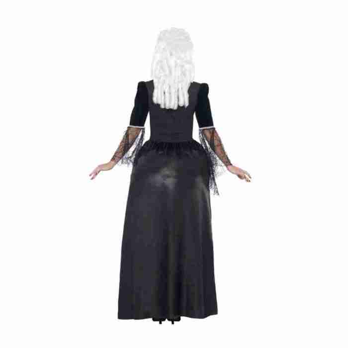 Baronin Kostüm schwarz Damen elegante Halloween Verkleidung