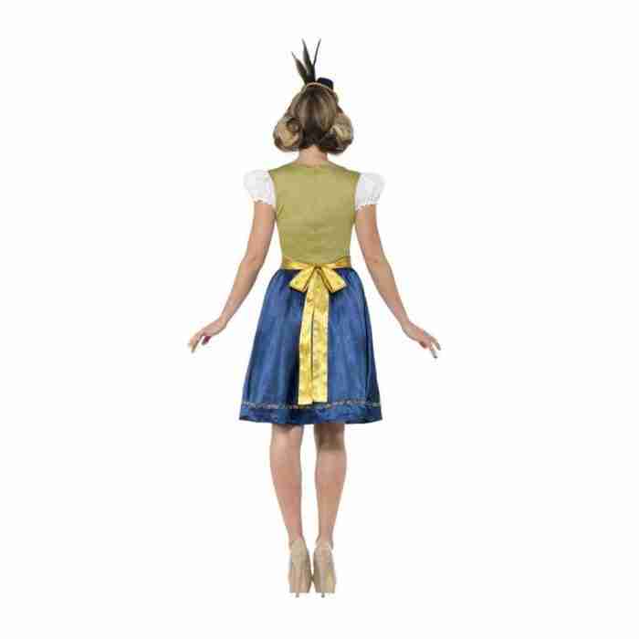 Traditionelle Deluxe Heidi bayerisches Dirndl Rückansicht - carnivalstore.de