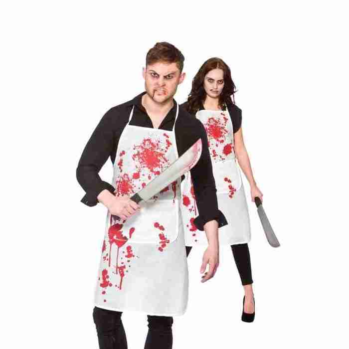 Halloween Schürze Blutig Unisex Metzger Kostüm Accessoire