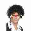 80er Jahre Perücke New Romantic schwarze Locken Herren Karneval
