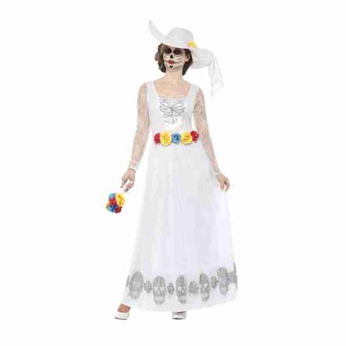 Skelett Braut Kostüm Halloween Damen - carnivalstore.de