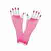 80er Netzhandschuhe Lang in Neon Pink - Carnival Store GmbH
