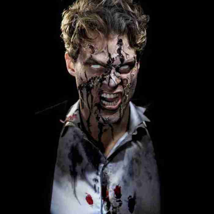 Zombie Gel Blut Anwendung Halloween Horror Make-up Effekt
