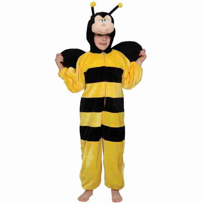 Bienenkostüm Kinder - Hummel Kostüm mit Flügeln und Fühlern