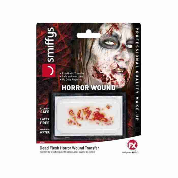 Horror Wunde Transfer Totes Fleisch Halloween Schminke realistische Wunde