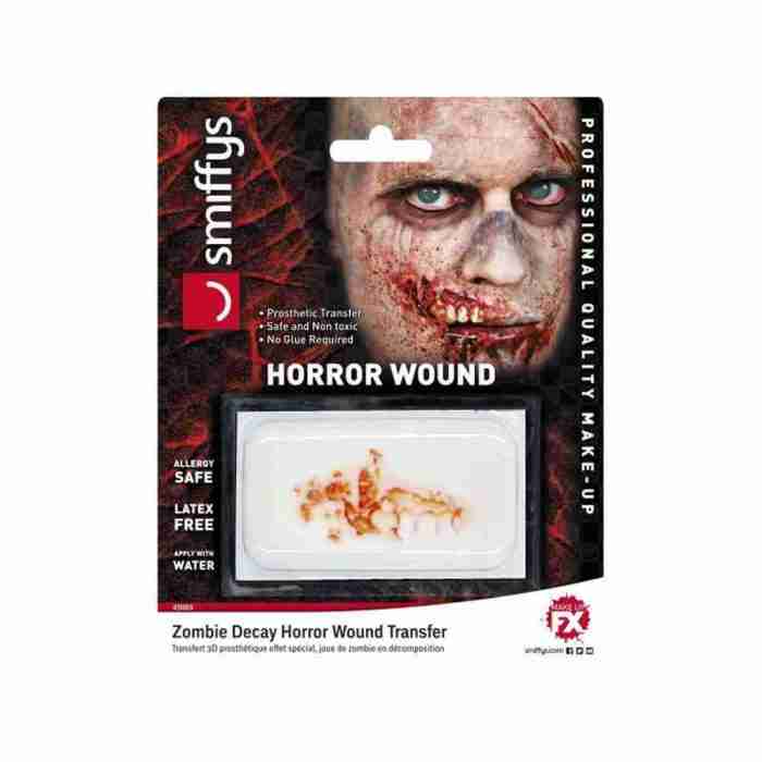 Horror Wunde Transfer Zombie Verfall Spezialeffekt Makeup