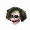 Joker Maske Deluxe mit Perücke weiß-grün-rot Lizenzartikel Halloween