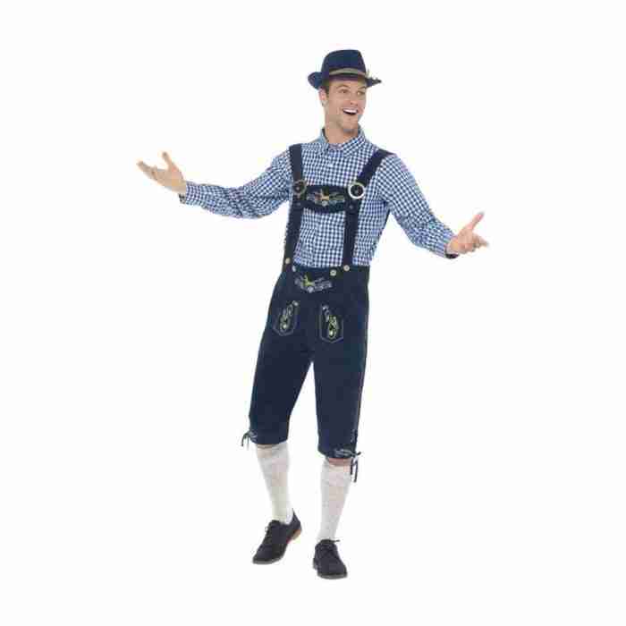 Bayerisches Lederhosen Kostüm Deluxe Rutger Trachten Outfit - carnivalstore.de