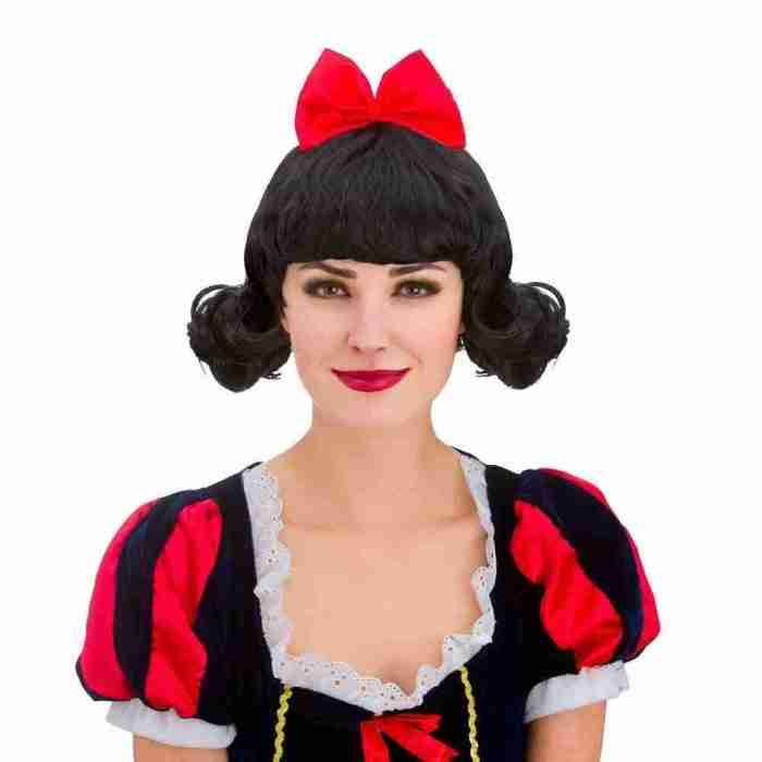 Märchen Perücke weiß Schnee Prinzessin Kostüm Damen