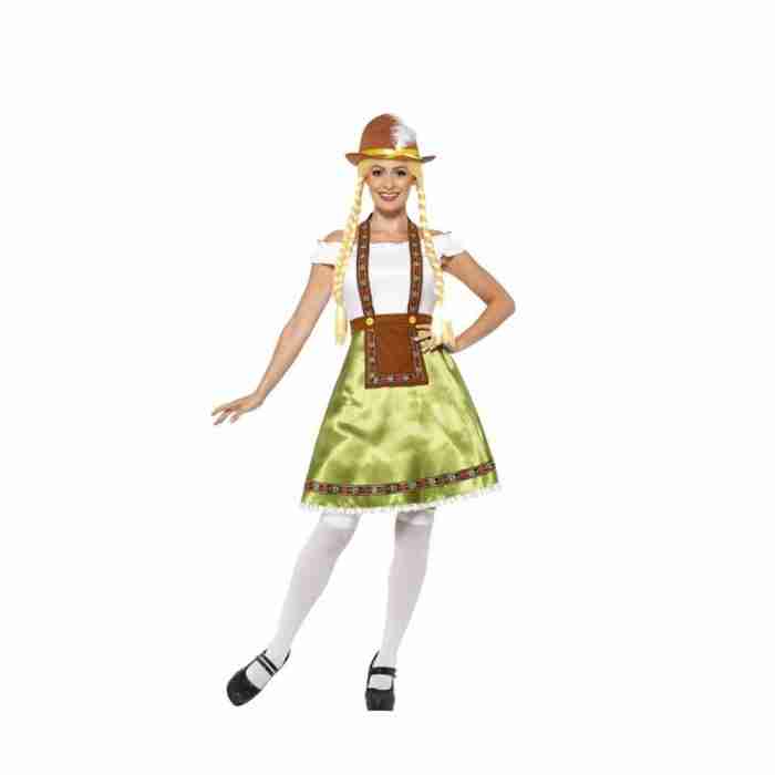 Bayerisches Dirndl Kostüm grün - carnivalstore.de