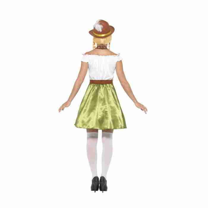 Bayerisches Dirndl Kostüm Rückansicht - carnivalstore.de