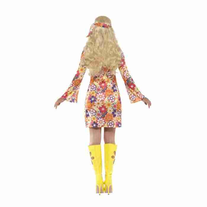 Damen Blumen Hippie Kostüm Retro Look - carnivalstore.de