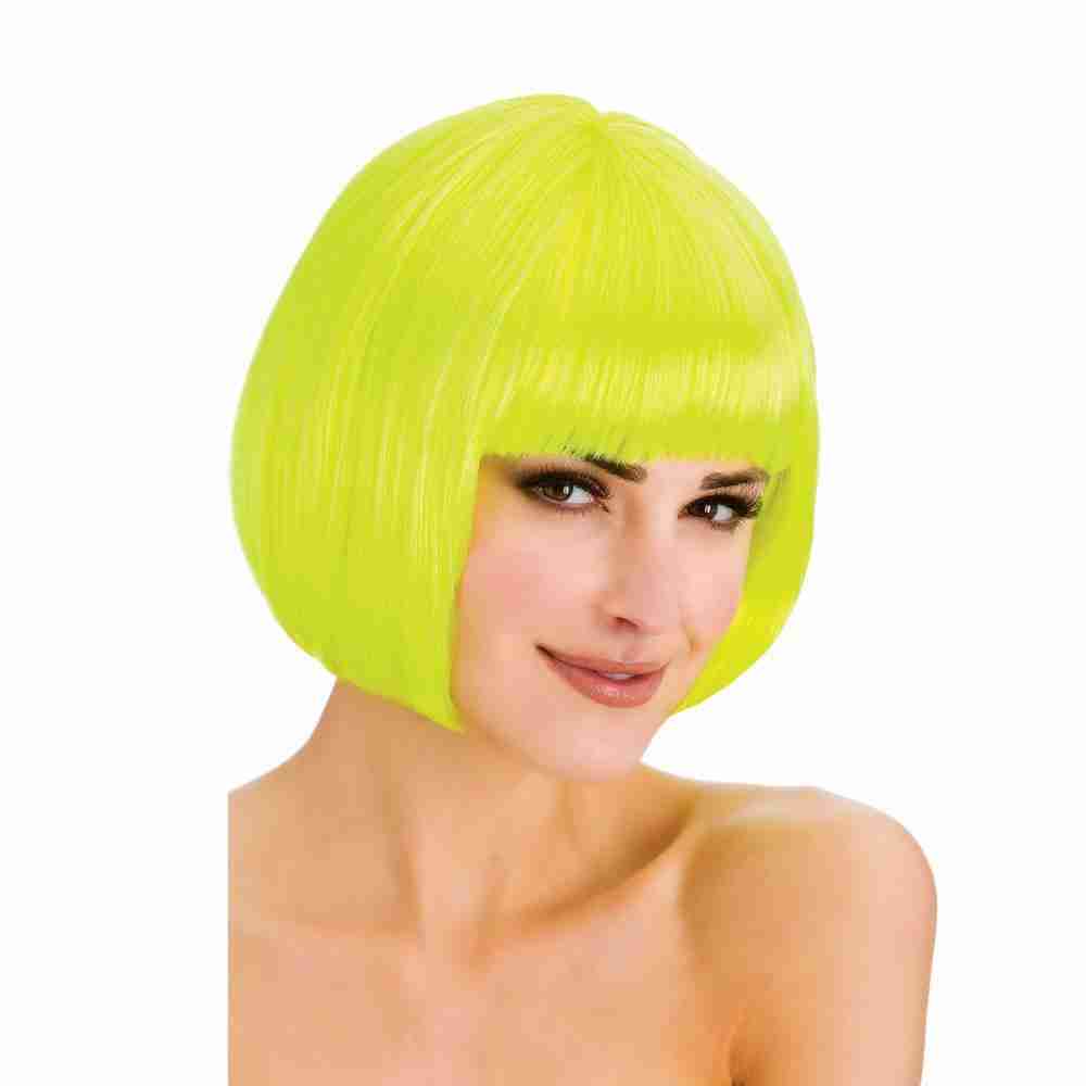 Diva Bob Perücke neon pink - carnivalstore.de