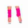 80er Beinwärmer Neon Pink - Retro Kostüm Accessoire