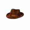 Fedora Hut braun Wildleder Deluxe Unisex Cowboy Hut