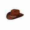 Cowboy Hut Braun mit dekorativem Band Western Style Karneval