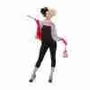 Halloween Kostüm Damen böse Dame Set schwarz weiß Karneval