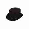 Zylinder Hut schwarz Vintage Eleganz Karneval Accessoire