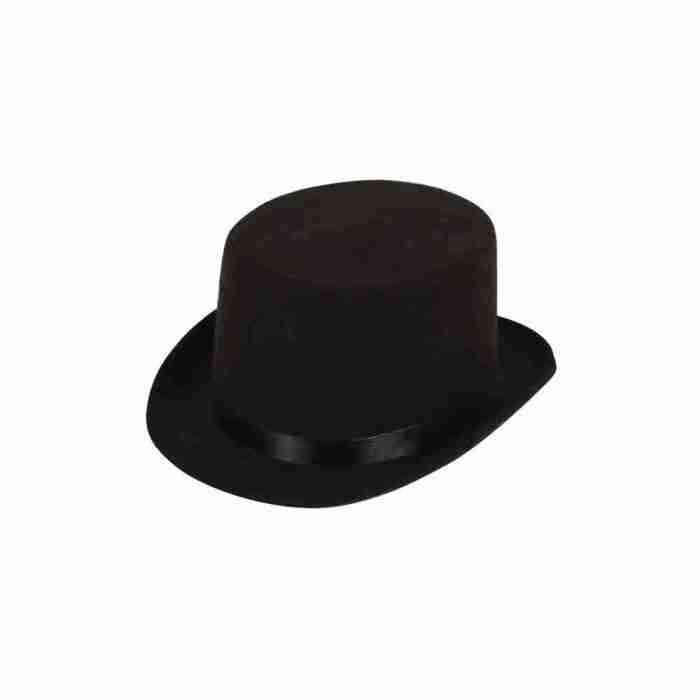 Zylinder Hut schwarz Vintage Eleganz Karneval Accessoire