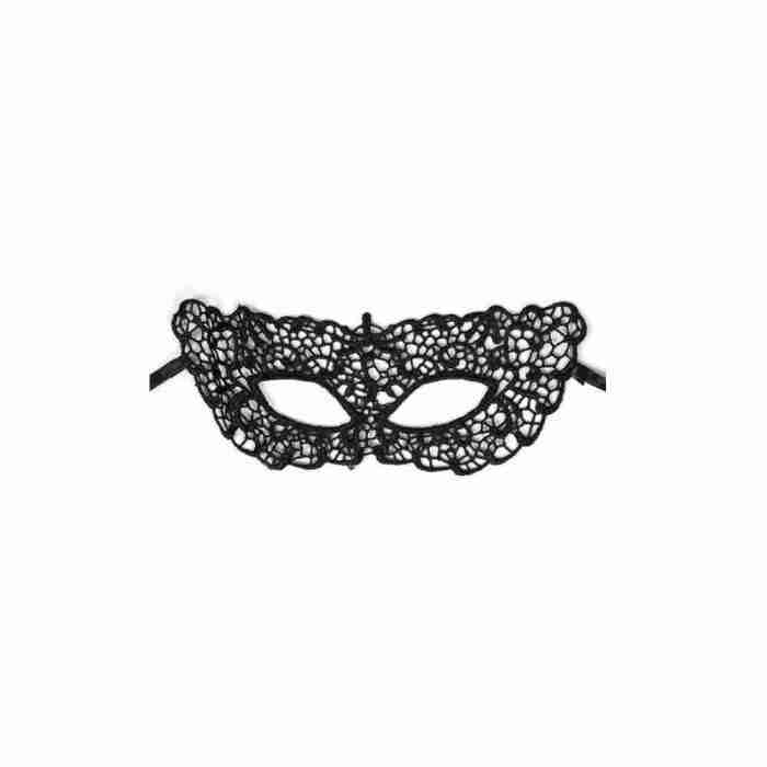Spitzen Augenmaske schwarz elegante Karnevalsmaske Damen