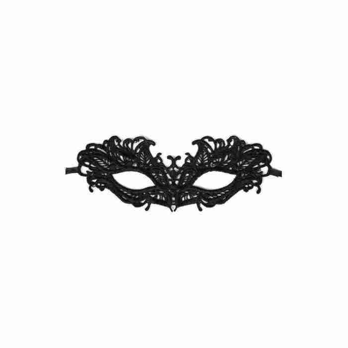 Augenmaske Spitze schwarz elegante Karnevalsmaske Damen