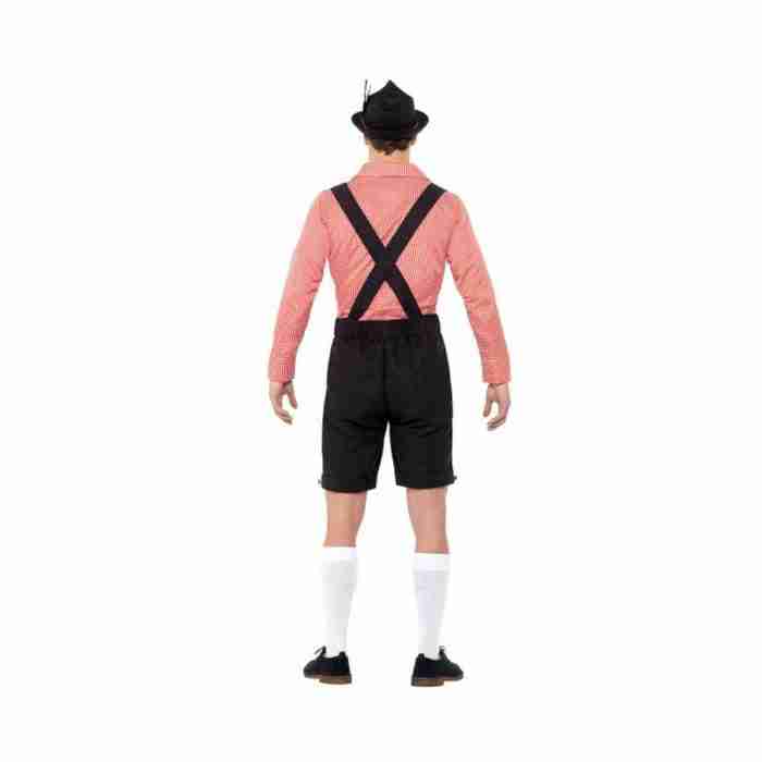 Oktoberfest Kostüm Herren Lederhosen Rückansicht - carnivalstore.de