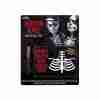 Halloween Schminke Skelett Hals Tattoo schwarz-weiß Makeup Set