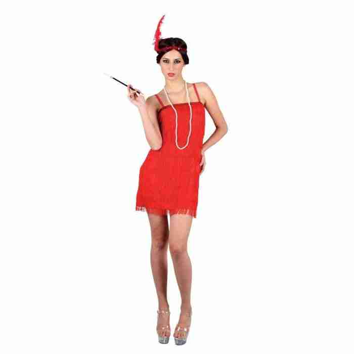 Rotes Flapper Kostüm Damen 1920er Charleston Kleid - Carnival Store GmbH
