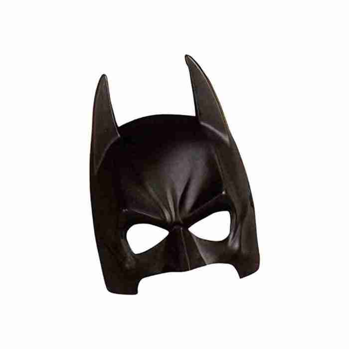 Batman Maske Kinder Detailansicht Fledermausohren schwarzes Design