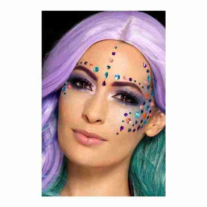 Bunte Schmucksteine für Gesicht Festival Party Accessoires