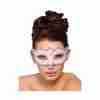 Venezianische Augenmaske Rosa Silber Glitzer Verona Maske