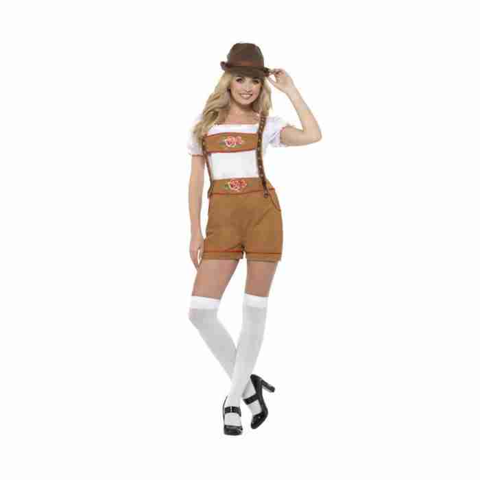 Oktoberfest Kostüm Damen Sexy Dirndl Braun - carnivalstore.de