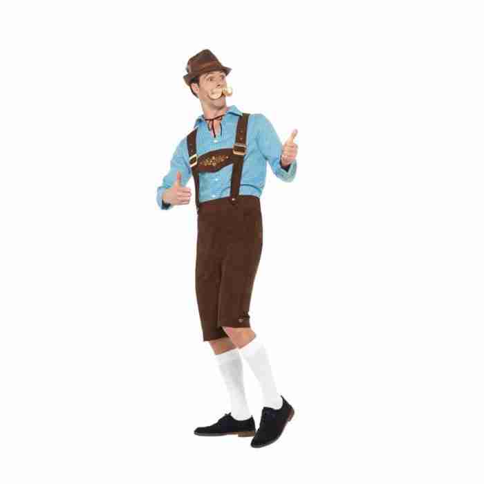Oktoberfest Kostüm Lederhosen Komplett Set - carnivalstore.de