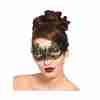 Augenmaske schwarz filigran Metall Venezianische Maske Damen