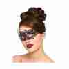 Augenmaske Filigran schwarz mit Diamanten venezianische Maske