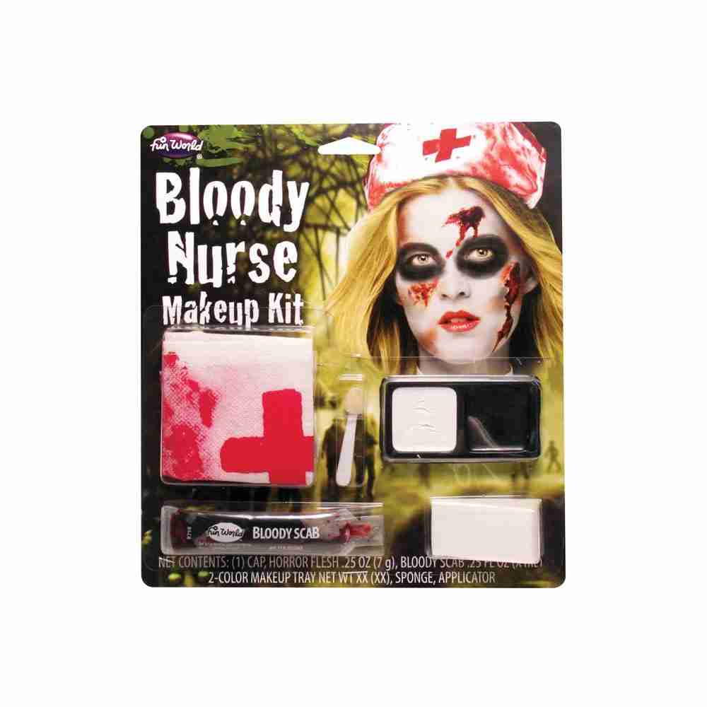 Halloween Schminke Set blutige Krankenschwester Makeup Kit