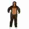 Gorilla Kostüm Deluxe schwarz Tierkostüm Karneval Jumpsuit