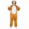 Hundekostüm Erwachsene braun Deluxe Tierkostüm Karneval