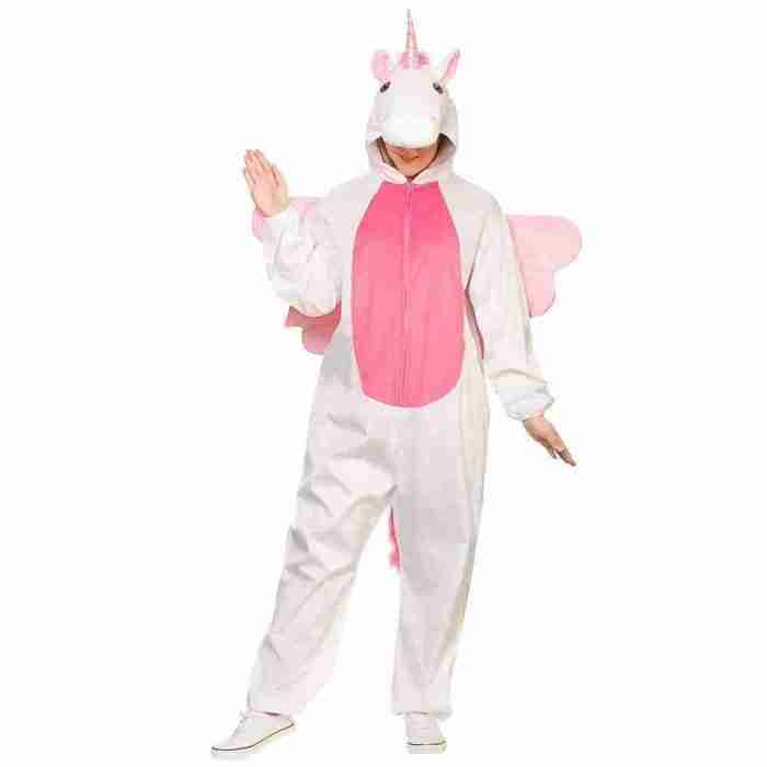 Einhorn Kostüm Erwachsene weiß Deluxe Tierkostüm Karneval