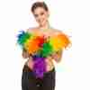 Federboa Regenbogen 1,7m Karneval Accessoire Damen bunt