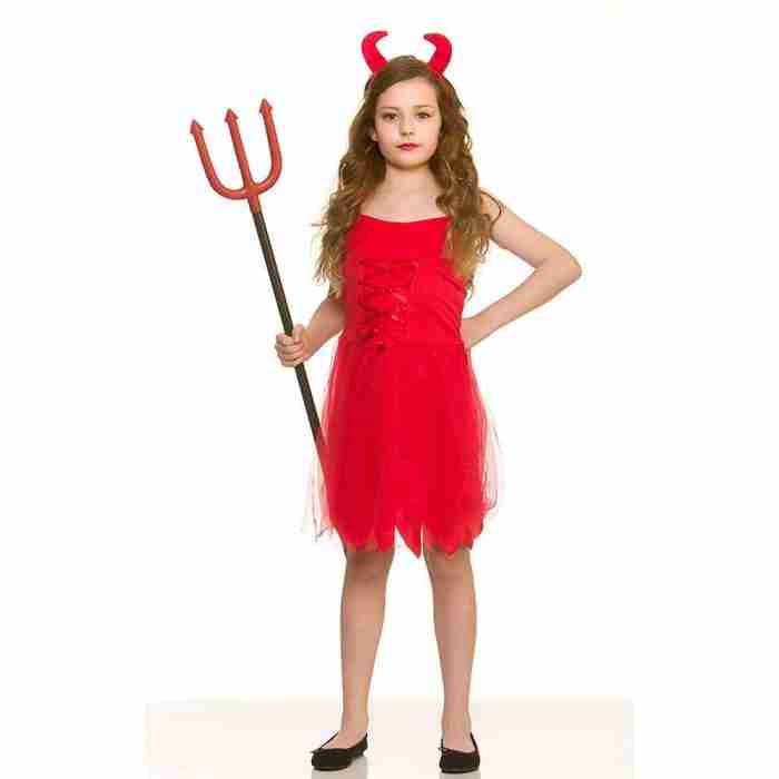 Teufelskostüm Kinder Rot - Little Devil Halloween Kostüm für Mädchen