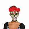 Tag der Toten Maske Damen weiß mexikanische Gesichtsmaske Día de los Muertos