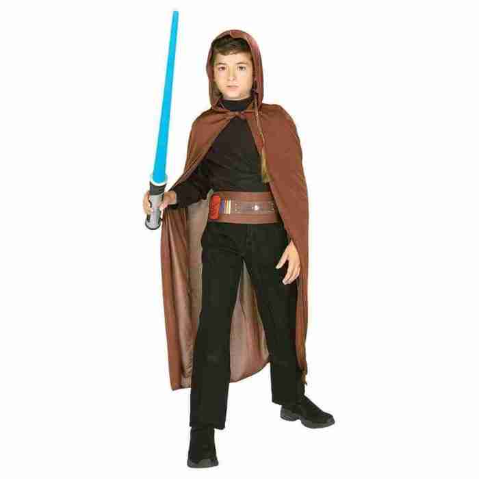 Jedi Kostüm Kinder braun Umhang Star Wars Verkleidung
