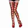 Faschingsstrumpfhose Harlekin Damen Rot - Carnival Store GmbH